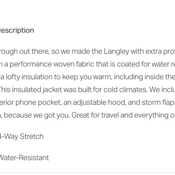 Vuori Langley Insulated Jacket (Dusty Pine) - Picture 4 of 5